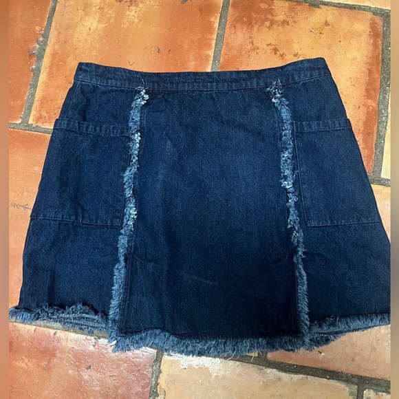 Umgee Dresses & Skirts - Umgee Deep Blue Denim Skirt